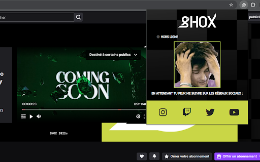 Shox Live Notifier  from Chrome web store to be run with OffiDocs Chromium online