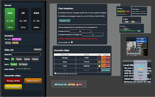 ShrekDark  from Chrome web store to be run with OffiDocs Chromium online
