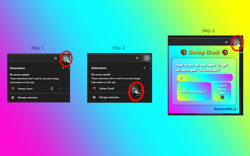 Shrimp Check!  from Chrome web store to be run with OffiDocs Chromium online