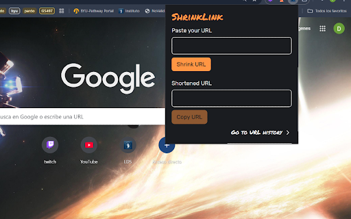 ShrinkLink  from Chrome web store to be run with OffiDocs Chromium online