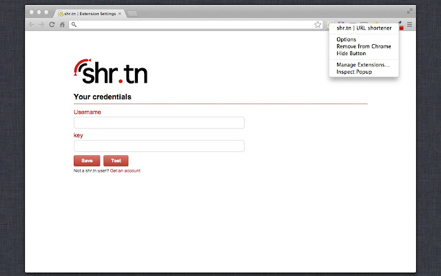 shr.tn | URL shortener  from Chrome web store to be run with OffiDocs Chromium online