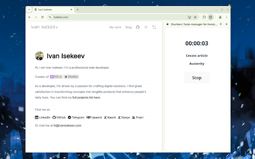Shuriken: Tasks manager for Invoice Ninja  from Chrome web store to be run with OffiDocs Chromium online