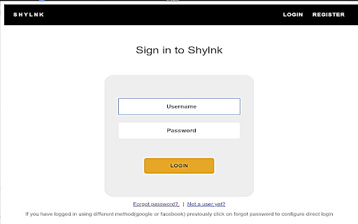 Shylnk Shorten links and share secrets from Chrome web store to be run with OffiDocs Chromium online Shylnk Shorten links and share secrets from Chrome web store to be run with OffiDocs Chromium online