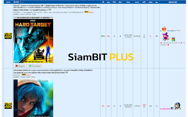 SiamBIT Plus Screenshot, Magnet, Auto Thank  from Chrome web store to be run with OffiDocs Chromium online