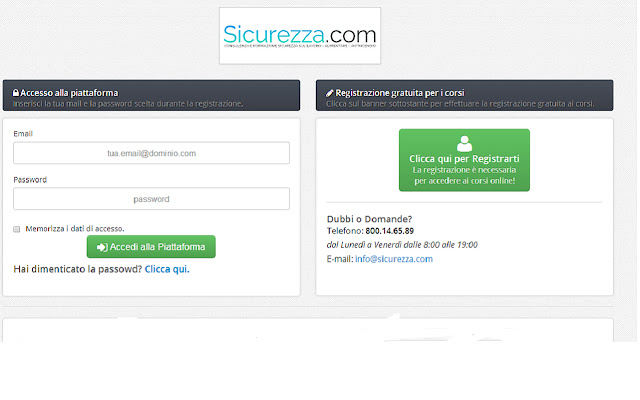 Sicurezza.com  from Chrome web store to be run with OffiDocs Chromium online