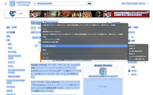Side Assistant  from Chrome web store to be run with OffiDocs Chromium online