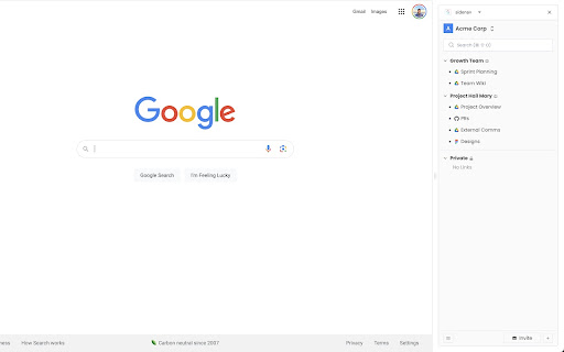 sidenav  from Chrome web store to be run with OffiDocs Chromium online