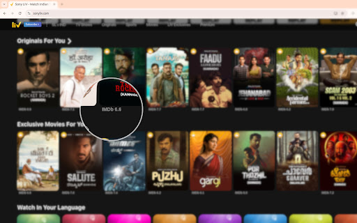 Sift: IMDB ratings on various OTT plaftorms. Free  Open Source.  from Chrome web store to be run with OffiDocs Chromium online