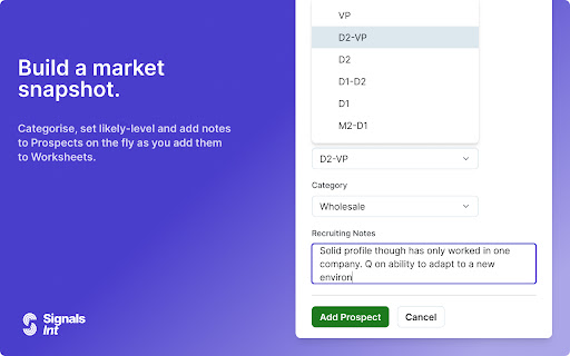 Signals Int  from Chrome web store to be run with OffiDocs Chromium online