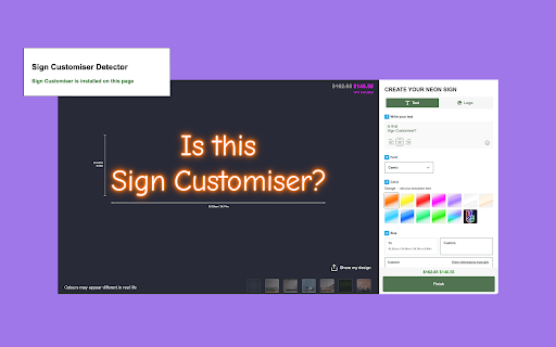Sign Customiser Detector from Chrome web store to be run with OffiDocs Chromium online Sign Customiser Detector from Chrome web store to be run with OffiDocs Chromium online