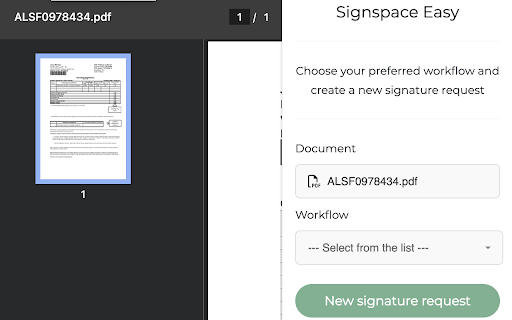SignSpace Easy  from Chrome web store to be run with OffiDocs Chromium online