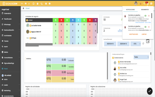 SignusCRM  from Chrome web store to be run with OffiDocs Chromium online