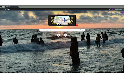 Silhouette of People on a Seaside  from Chrome web store to be run with OffiDocs Chromium online