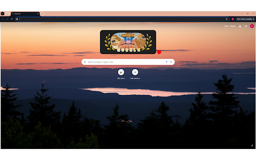 Silhouette of Pine Trees during Golden Hour  from Chrome web store to be run with OffiDocs Chromium online