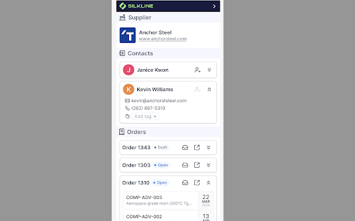 Silkline  from Chrome web store to be run with OffiDocs Chromium online