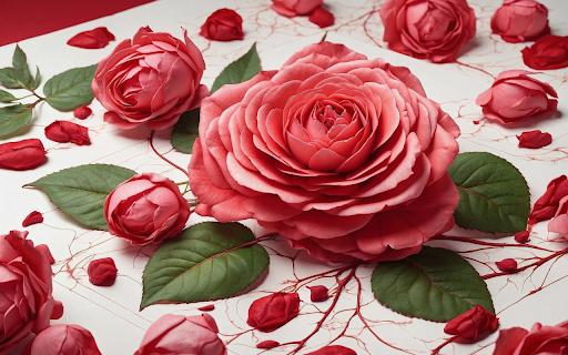 Silk roses  from Chrome web store to be run with OffiDocs Chromium online
