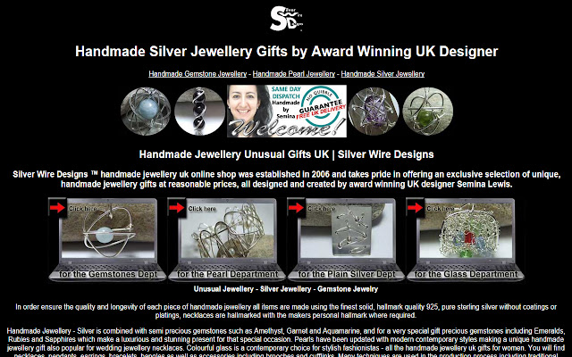 Silver Wire Designs Handmade Jewellery  from Chrome web store to be run with OffiDocs Chromium online