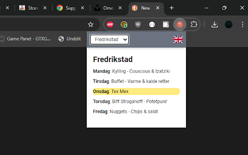 SiØ Menu  from Chrome web store to be run with OffiDocs Chromium online