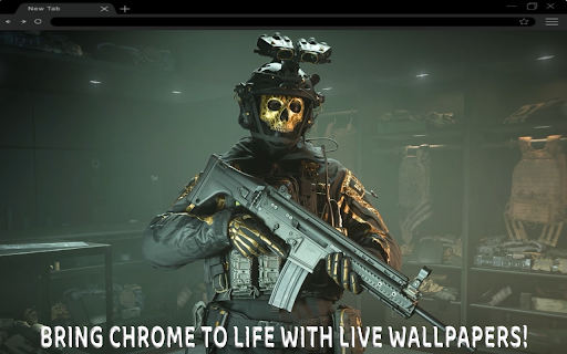 Simon Ghost Riley Call of Duty Live Wallpaper  from Chrome web store to be run with OffiDocs Chromium online