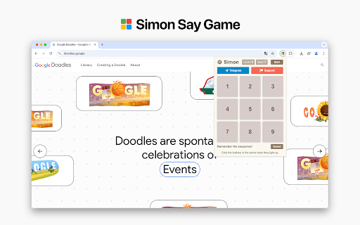 Simon Says Game  from Chrome web store to be run with OffiDocs Chromium online