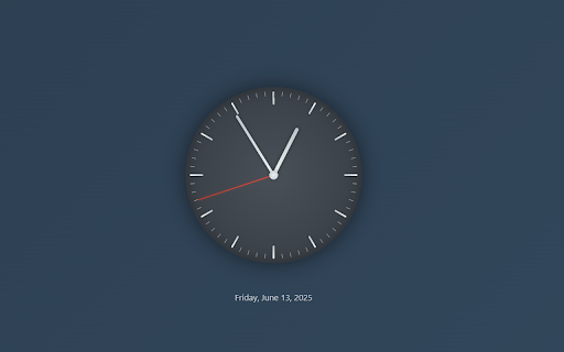 Simple Analog Clock  from Chrome web store to be run with OffiDocs Chromium online