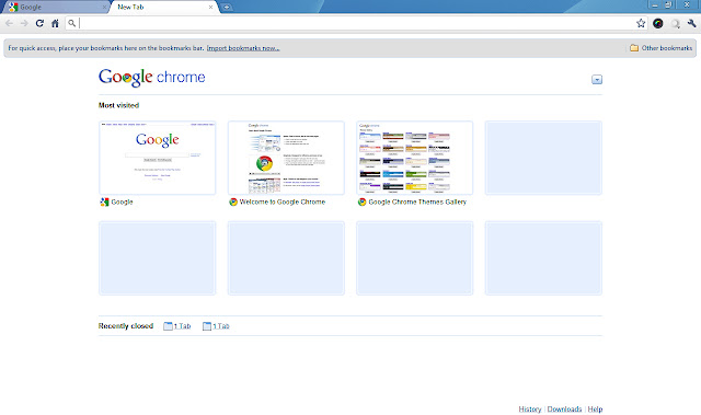 Simple Blue theme  from Chrome web store to be run with OffiDocs Chromium online