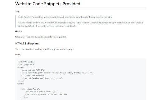 Simple Exporter for Gemini™  from Chrome web store to be run with OffiDocs Chromium online
