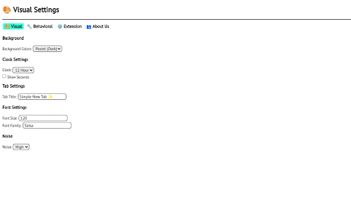Simple New Tab ✨: Customizable, Pastel Tabs  from Chrome web store to be run with OffiDocs Chromium online