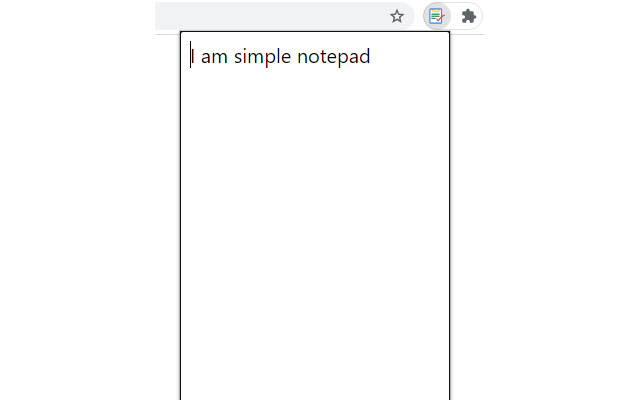 Simple NotepadExt  from Chrome web store to be run with OffiDocs Chromium online