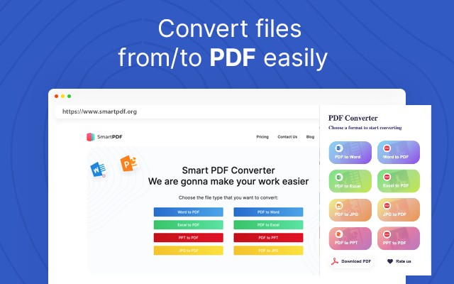 Simple PDF Converter  from Chrome web store to be run with OffiDocs Chromium online