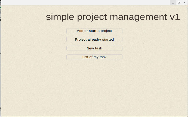Simple project management  from Chrome web store to be run with OffiDocs Chromium online