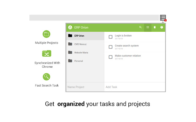 Simple Project Tasks  from Chrome web store to be run with OffiDocs Chromium online