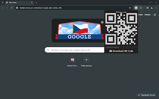 Simple QR Code Generator  from Chrome web store to be run with OffiDocs Chromium online
