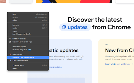 Simple QR Code Generator  Reader  from Chrome web store to be run with OffiDocs Chromium online
