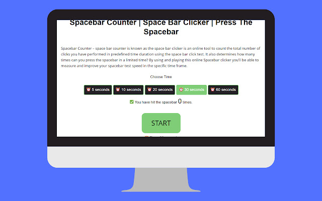 Simple Space Count  from Chrome web store to be run with OffiDocs Chromium online