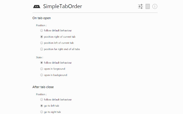 SimpleTabOrder  from Chrome web store to be run with OffiDocs Chromium online