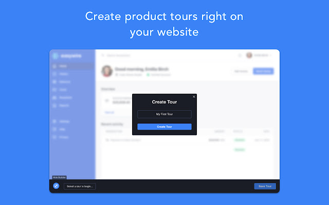 SimpleTour Product Tour Builder  from Chrome web store to be run with OffiDocs Chromium online