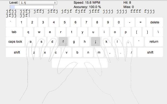 Simple typing tutor  from Chrome web store to be run with OffiDocs Chromium online