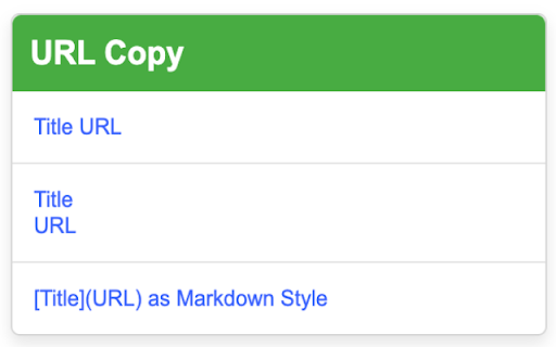 Simple URL Copy  from Chrome web store to be run with OffiDocs Chromium online