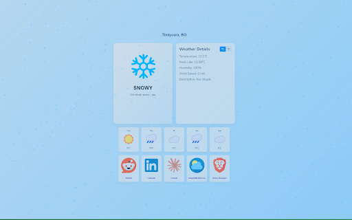 SimpleWeather.eu New Tab Replacement  from Chrome web store to be run with OffiDocs Chromium online