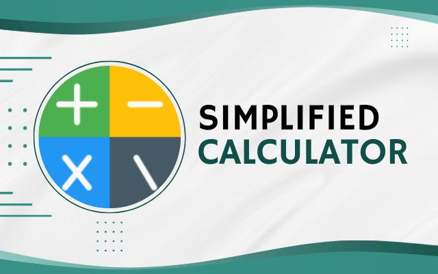 Simplified Calculator  from Chrome web store to be run with OffiDocs Chromium online