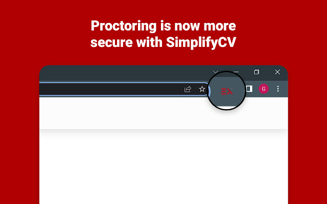SimplifyCV Proctoring  from Chrome web store to be run with OffiDocs Chromium online