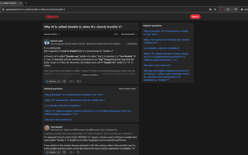 Simplify Quora  from Chrome web store to be run with OffiDocs Chromium online