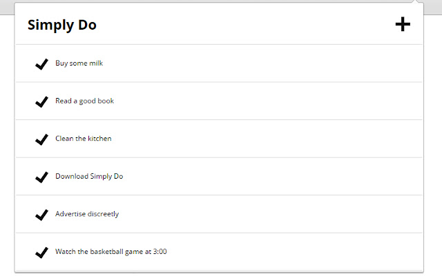 Simply Do  from Chrome web store to be run with OffiDocs Chromium online