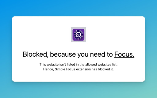 Simply Focus from Chrome web store to be run with OffiDocs Chromium online Simply Focus from Chrome web store to be run with OffiDocs Chromium online