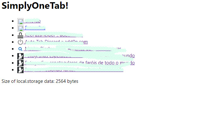 Simply One Tab  from Chrome web store to be run with OffiDocs Chromium online