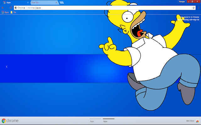 Simpsons blue theme 1920*1080  from Chrome web store to be run with OffiDocs Chromium online