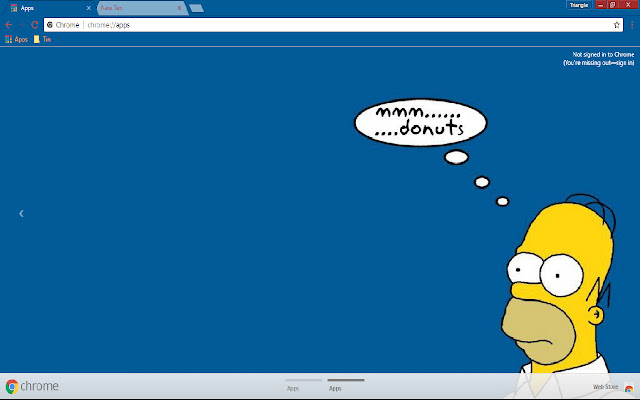 Simpsons donuts 1366*768  from Chrome web store to be run with OffiDocs Chromium online