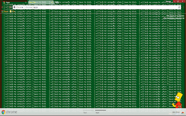 Simpsons green board 1366*768  from Chrome web store to be run with OffiDocs Chromium online