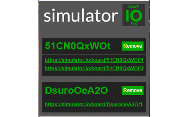 simulator.io save fix  from Chrome web store to be run with OffiDocs Chromium online